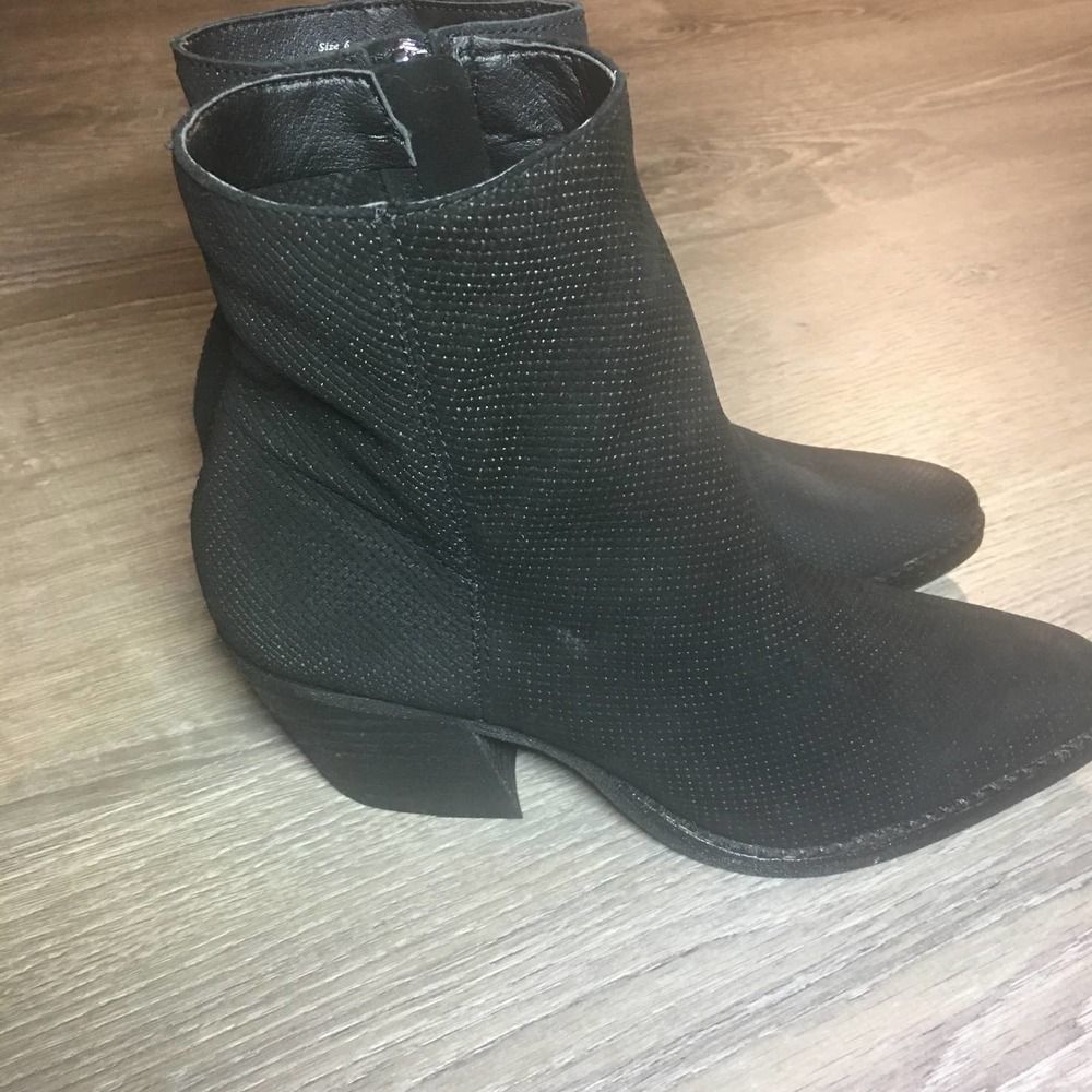 DOLCE VITA Asha Boot Black Nubuck Size 8 - Picture 5 of 9
